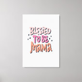 gezegend te zijn canvas afdruk (Voorkant)