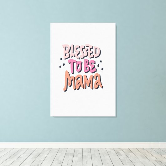 gezegend te zijn canvas afdruk (Insitu (Houten vloer))