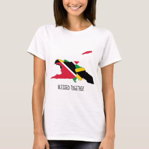 Gezegend   TRINIDAD FLAG   JAMAICA FLAG   Patriott T-shirt