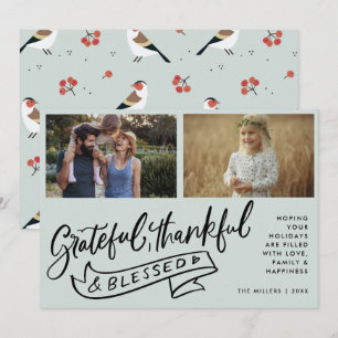 Gezegend Twee Foto's Familie Kerstmis