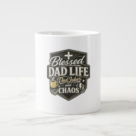 Gezegend vadersleven grote koffiekop