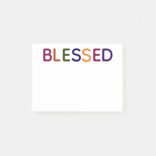 Gezegend Veelkleurig 4 x 3 Post-it® Notes (Voorkant)