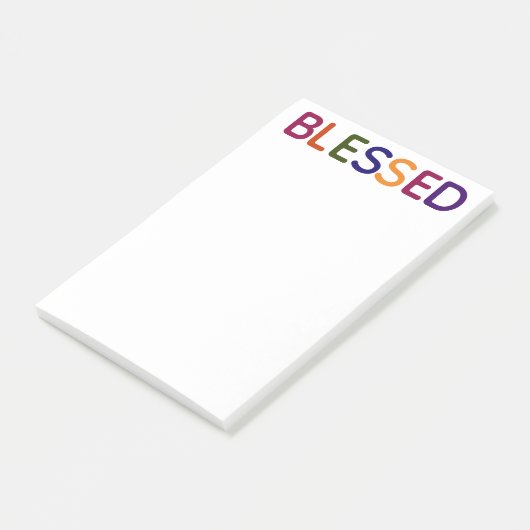 Gezegend Veelkleurig 4 x 6 Post-it® Notes (Schuin)