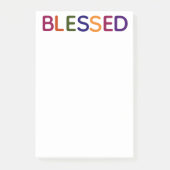 Gezegend Veelkleurig 4 x 6 Post-it® Notes (Voorkant)