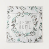 Gezegend VII | Laten we thuis blijven Wandkleed (Voorkant (horizontaal))