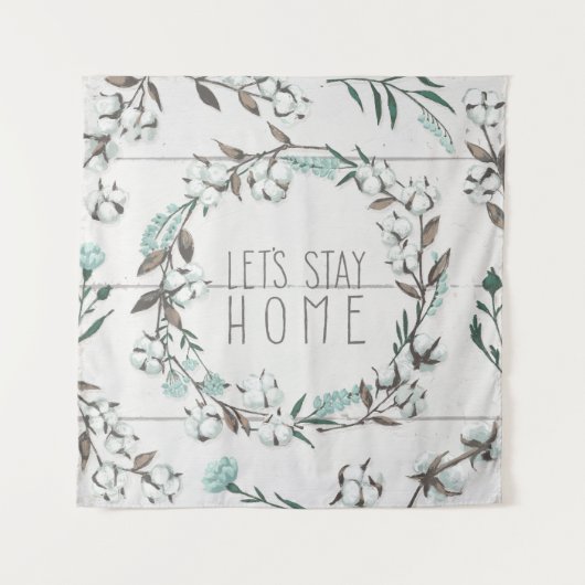 Gezegend VII | Laten we thuis blijven Wandkleed (Voorkant (horizontaal))