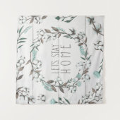 Gezegend VII | Laten we thuis blijven Wandkleed (Voorkant)