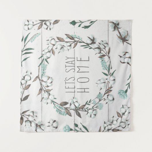 Gezegend VII | Laten we thuis blijven Wandkleed (Voorkant)