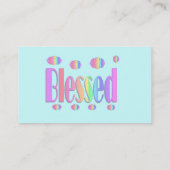 Gezegend Visitekaartje (Achterkant)