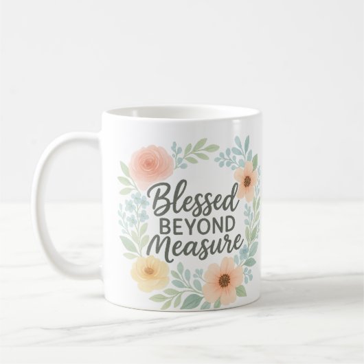 Gezegend voorbij Maatregel 15 Oz Koffie Mok (Links)