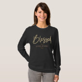 Gezegend voorbij maatregel Christelijk citaat T-shirt (Voorkant volledig)