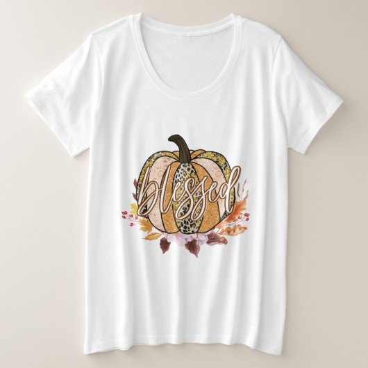 Gezegend Vrouwen Grote Maat T-shirt (Design voorkant)