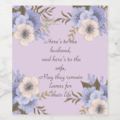 Gezegend Wijn Etiket (Enkel label)