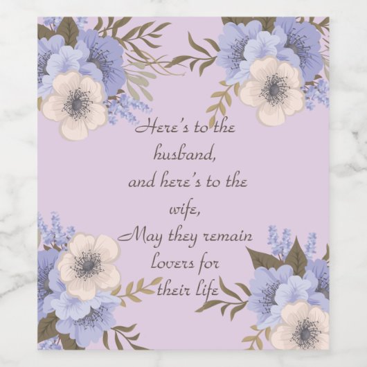 Gezegend Wijn Etiket (Enkel label)