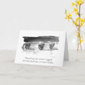 Gezegend wordt de kort-Legged" Gelukzaligheid Kaart (Gele Bloem)