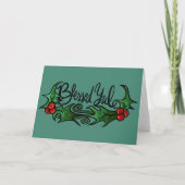 Gezegend Yule Kaart (Voorkant)