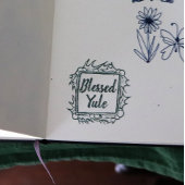 Gezegend Yule Kerstmis Maatwerk Rubberstempel