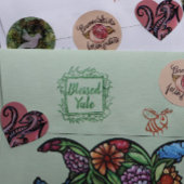 Gezegend Yule Kerstmis Maatwerk Rubberstempel