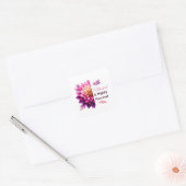 Gezegend & zeer begunstigd vierkante sticker (Envelop)