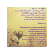 Gezegend zij de Heer Psalm 28:6-7