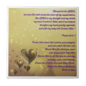 Gezegend zij de Heer Psalm 28:6-7 Tegeltje (Voorkant)