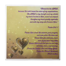 Gezegend zij de Heer Psalm 28:6-7