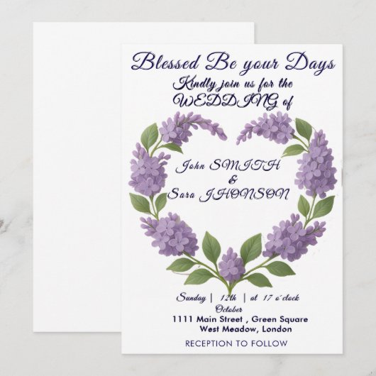 Gezegend zij deze Dag van de Eenheid Kaart (Voorkant / Achterkant)