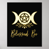 Gezegend zij drievoudige maangodin folie afdrukken (Voorkant)