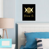 Gezegend zij drievoudige maangodin folie afdrukken (Insitu (Slaapkamer))