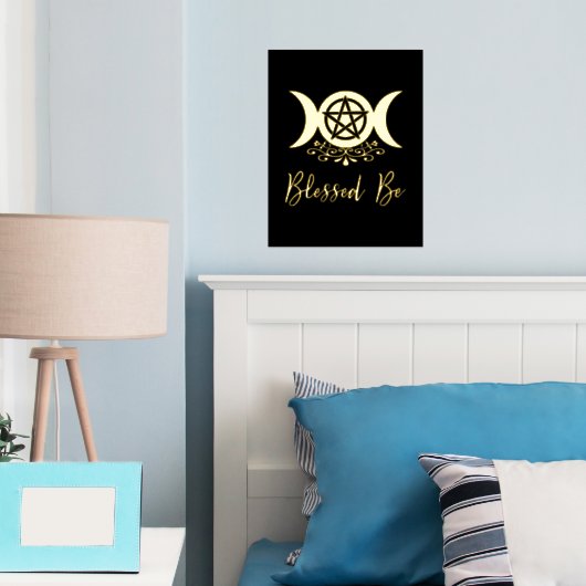 Gezegend zij drievoudige maangodin folie afdrukken (Insitu (Slaapkamer))