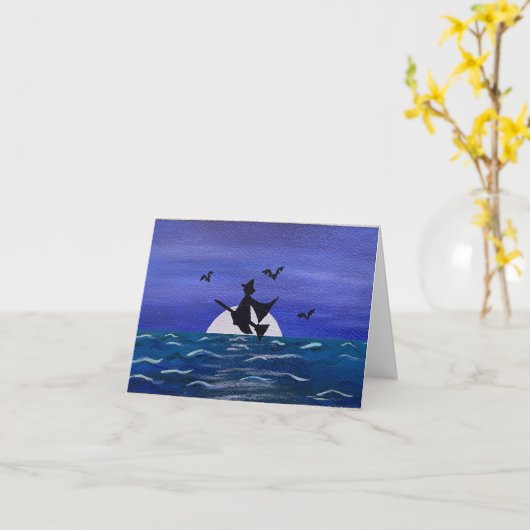 Gezegend zij hekserij Moonrise Kaart (Gele Bloem)