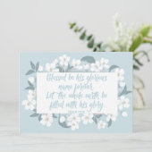 Gezegend zij Zijn Naam Psalm 72:19 Mooie Christeli Kaart (Staand voorkant)