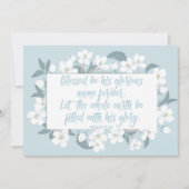 Gezegend zij Zijn Naam Psalm 72:19 Schattig Christ Kaart (Voorkant)