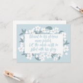 Gezegend zij Zijn Naam Psalm 72:19 Schattig Christ Kaart (Voorkant / Achterkant in situ)