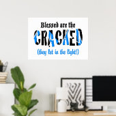 Gezegend zijn de GEKRAAKTE Poster (Thuiskantoor)