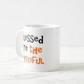 gezegend zijn de genadige koffiemok (Voorkant links)