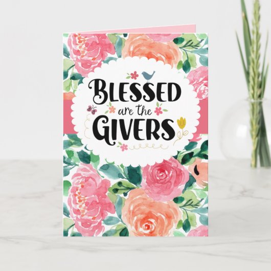 Gezegend zijn de Givers Kaart (Voorkant)
