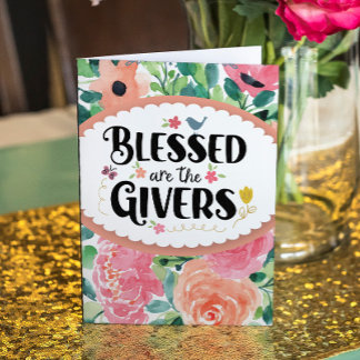 Gezegend zijn de Givers Kaart