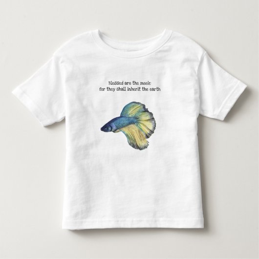 Gezegend zijn de Meek Fish Toddler T-shirt (Voorkant)