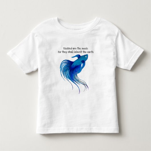 Gezegend zijn de Meek Fish Toddler T-shirt (Voorkant)