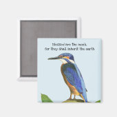 Gezegend zijn de Meek Kingfisher Magneet (Voorkant / Achterkant)