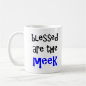 gezegend zijn de meek koffiemok (Links)