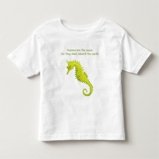 Gezegend zijn de Meek Seahorse Toddler T-shirt (Voorkant)