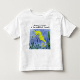 Gezegend zijn de Meek Seahorse Toddler T-shirt