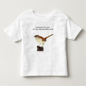 Gezegend zijn de Meek Wren Toddler T shirt (Voorkant)
