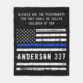 Gezegend zijn de Peacemakers fleece deken (Voorkant)