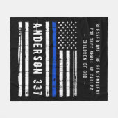 Gezegend zijn de Peacemakers fleece deken (Voorkant (Horizontaal))