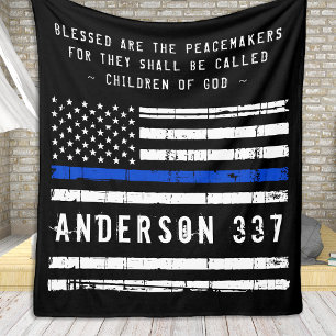 Gezegend zijn de Peacemakers fleece deken