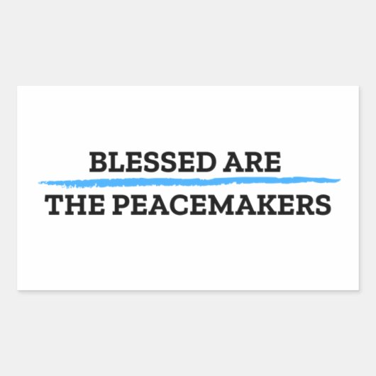 Gezegend zijn de Peacemakers Sticker (Voorkant)