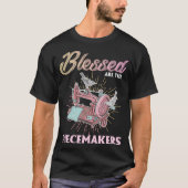 Gezegend zijn de piecemakers die naaien t-shirt (Voorkant)